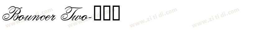 Bouncer Two字体转换